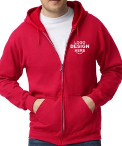 Gildan-Heavy -Blend-Zip-Custom-Hoodie-red