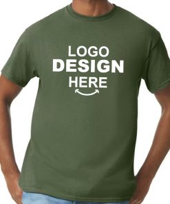 Gildan Heavy Cotton Custom T-Shirt-Military Green