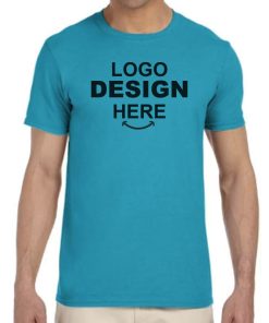 Gildan-Softstyle-Custom-T-Shirt Tropical blue